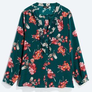 NWOT Tolani Nicole Silk Blouse Green Size S